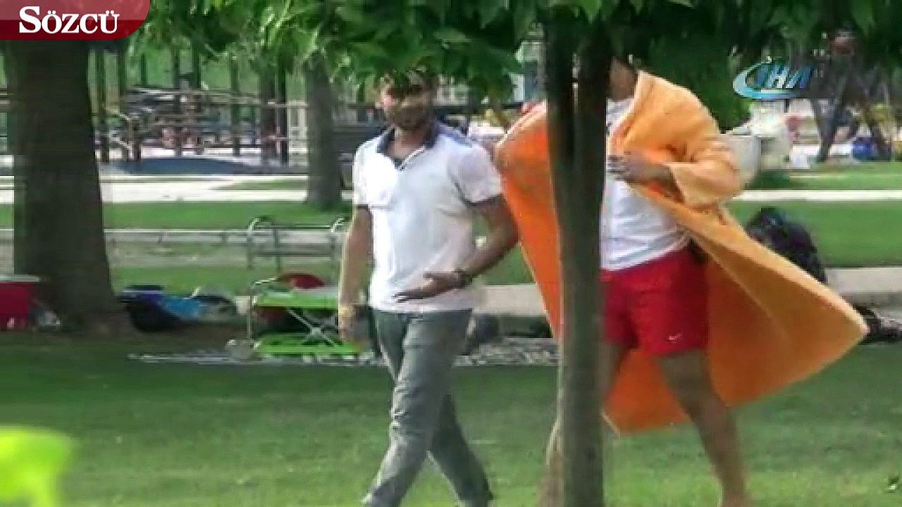 Bornoz şakası yapan youtuber, sert kayaya çarptı