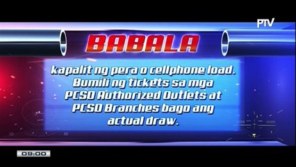 PCSO 9 PM Lotto Draw, August 2, 2018