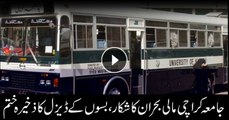 University of Karachi transport department faces diesel shortage