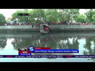 Penjambret Nekat Menceburkan Diri Takut Dikejar Warga-NET 5