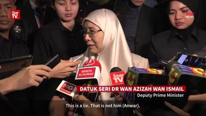 Wan Azizah: That's not my husband's voice