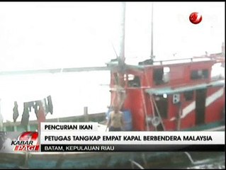 4 Kapal Ikan Asing Ditangkap di Riau