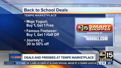 School deals and freebies at Tempe Marketplace