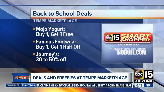 School deals and freebies at Tempe Marketplace