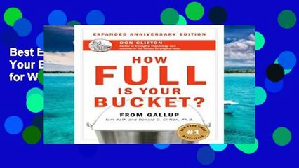 Best E-book How Full Is Your Bucket? Positive Strategies for Work and Life For Ipad