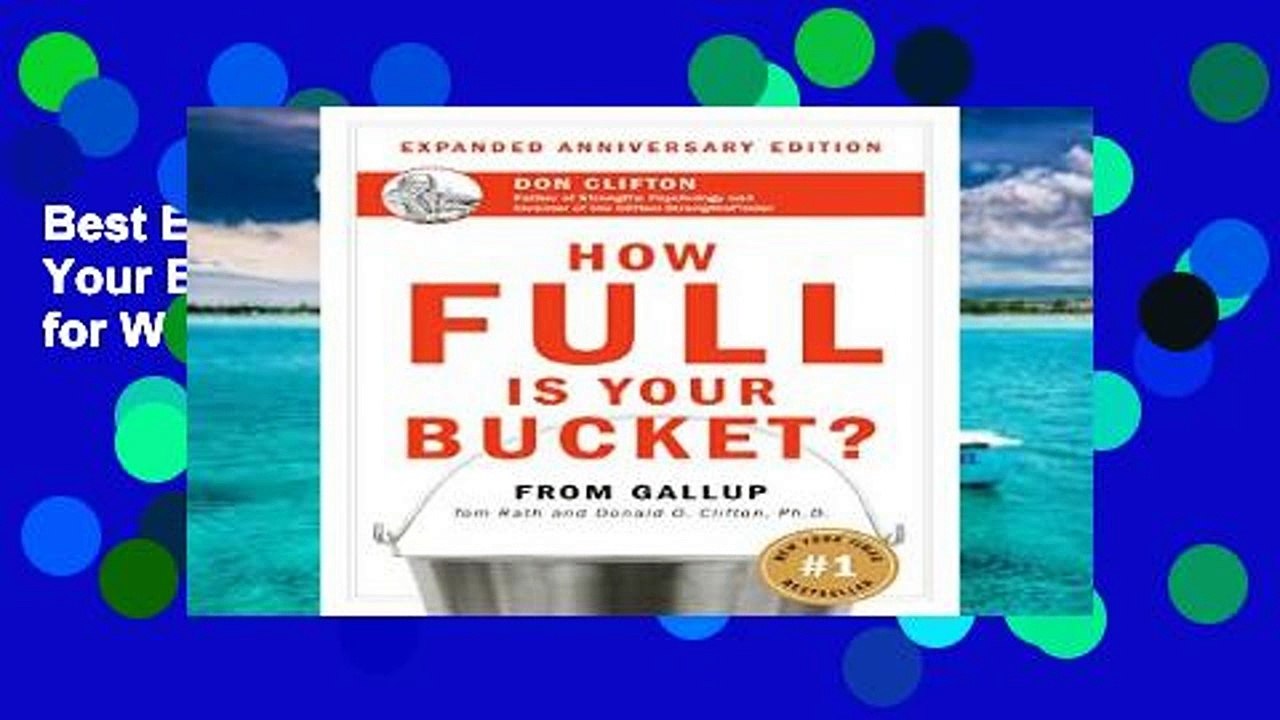 Best E-book How Full Is Your Bucket? Positive Strategies for Work and Life For Ipad