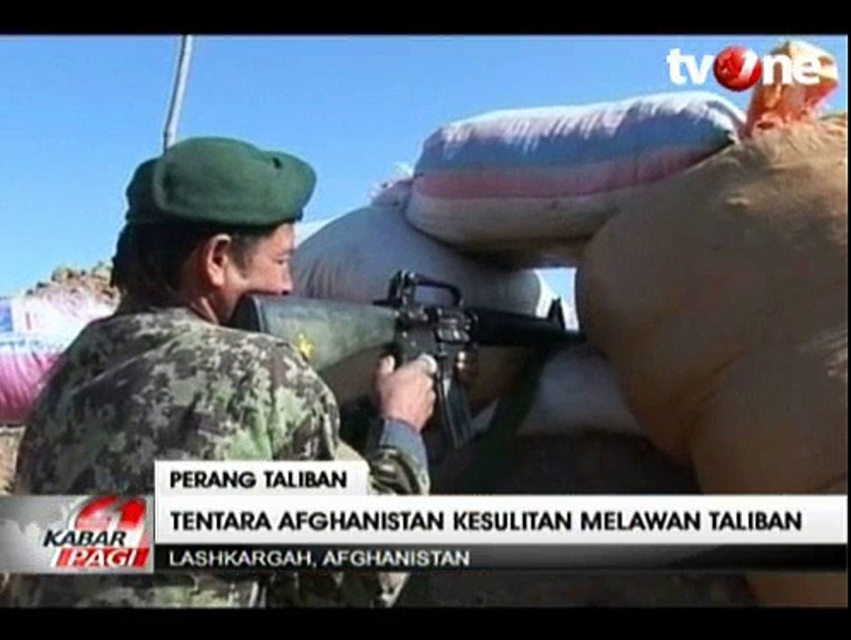 Kontak Senjata Tentara Afghanistan Versus Taliban