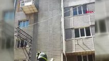 Gaziantep'te Binanın Çatısında Yangın