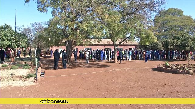 President Mnangagwa votes in post Mugabe elections in Zimbabwe [No Comment]