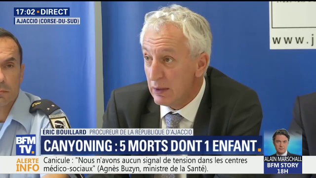 Accident de canyoning en Corse: La météo était mauvaise au moment du départ (...) Le guide avait été avisé des dangers , déclare le procureur d'Ajaccio