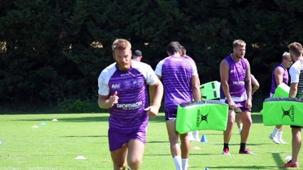 L'USB avant la rencontre amicale contre Aurillac