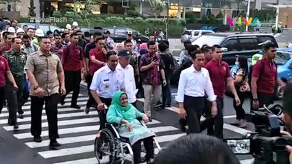 Kata Jokowi Usai Tinjau Trotoar dan Pelican Crossing