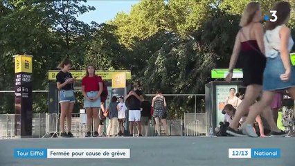 Paris : la tour Eiffel fermée, le personnel en grève