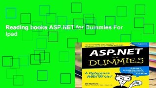 Reading books ASP.NET for Dummies For Ipad