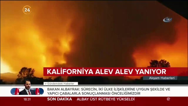 Kaliforniya alev alev yanıyor