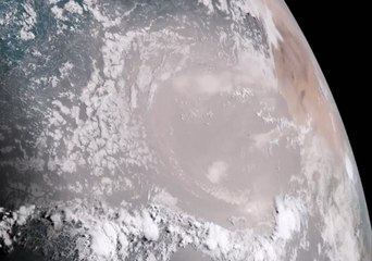 Satellite Footage Shows Saharan Dust Crossing the Atlantic