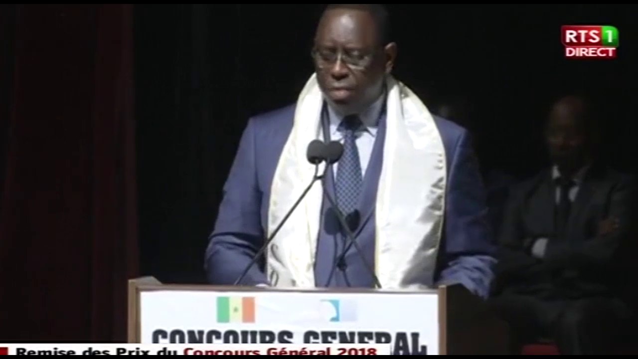 Remise des Prix du Concours Général 2018 : Discours du Président Macky SALL
