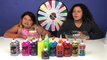 MYSTERY WHEEL OF SLIME SWITCH UP CHALLENGE - 6 COLORS OF GLUE SLIME CHALLENGE