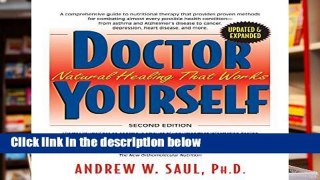 New Trial Doctor Yourself: Natural Healing That Works P-DF Reading