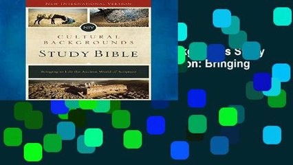 Reading books NIV, Cultural Backgrounds Study Bible, Hardcover, Red Letter Edition: Bringing to