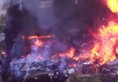 Propane Tank Explodes in Texas Fire