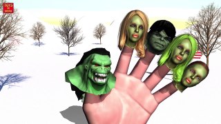 HULK VS GODZILLA SUPERHERO BATTLE Finger Family 1 HOUR | Nursery Rhymes In 3D Animation