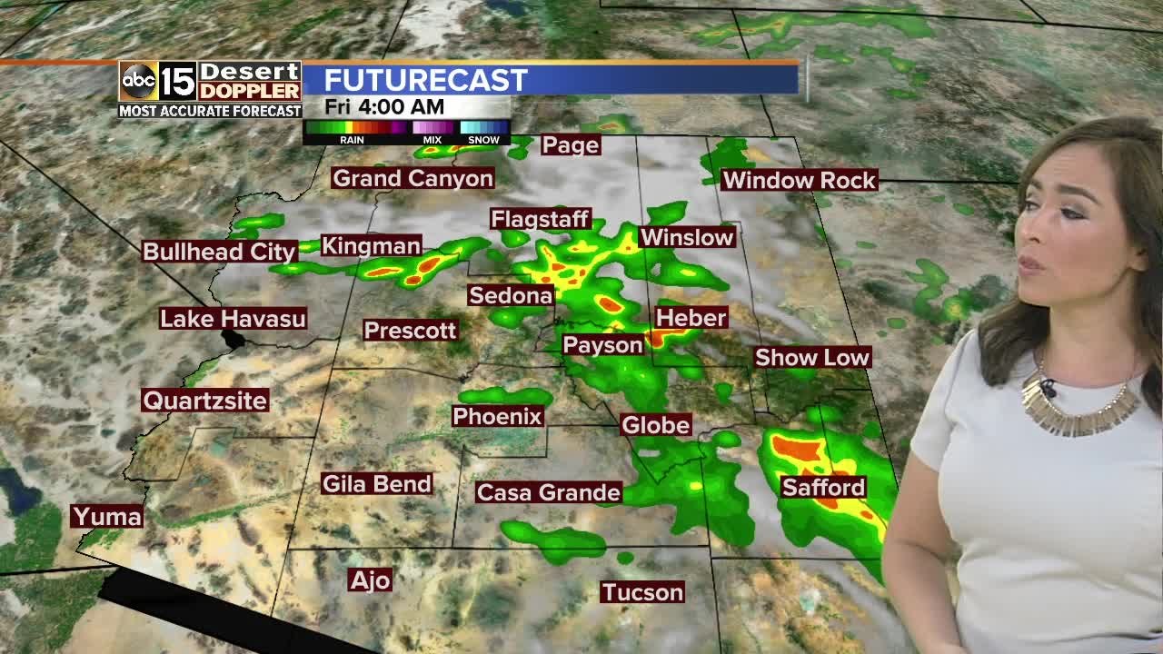 Storm chances back in the Phoenix area