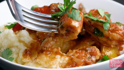 Fajita Style Shrimp and Grits