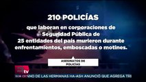 Cinco estados concentran la mitad de asesinatos de policías