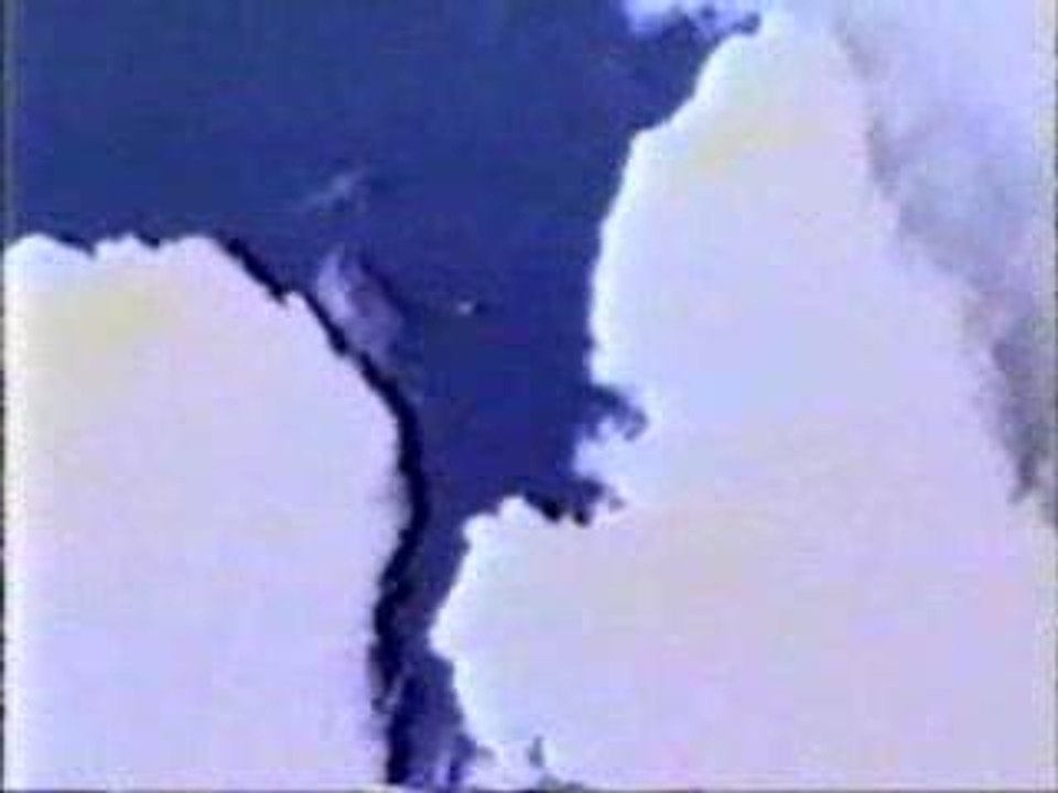 UFO-In and out of clouds