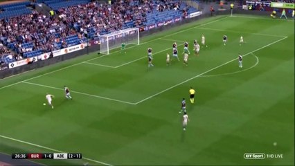 Lewis Ferguson awesome bicycle kick Goal - Burnley 1-[1] Aberdeen