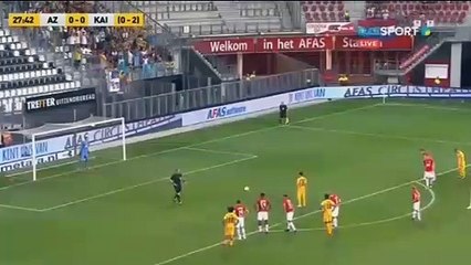 Bauyrzhan Islamkhan Penalty Goal - AZ Alkmaar vs Kairat Almaty 0- 1 02/08/2018