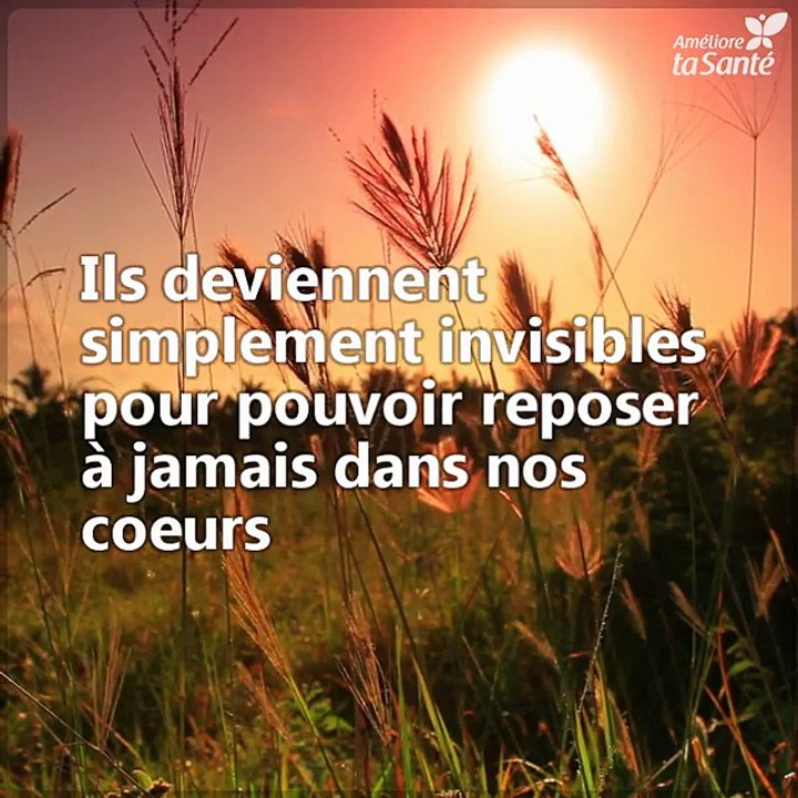 Les grands-parents ne meurent jamais, ils dorment dans nos coeurs