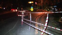 Beşiktaş Akatlar Mahallesinde yol çöktü