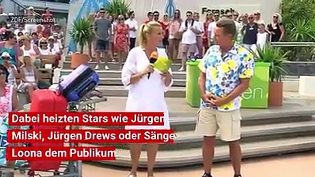 Am vergangenen Sonntag stand der ZDF-'Fernsehgarten' unter dem Motto „Mallorca-Party“. Stars wie Jürgen Milski, Sängerin Loona oder Jürgen Drews heizten mit ihr