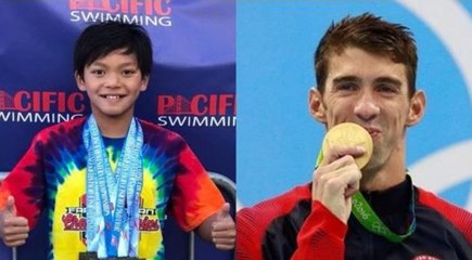 À 10 ans, Clark Kent bat un record de Michael Phelps