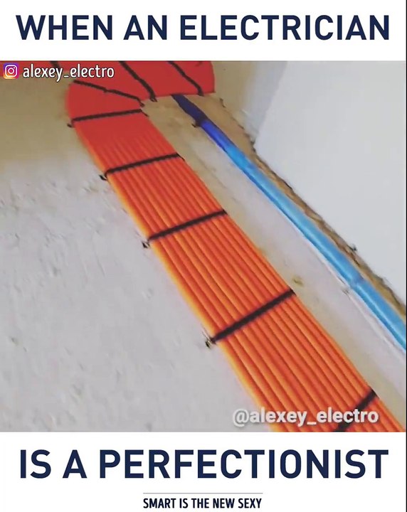 When an electrician is a perfectionist. via alexey_electro