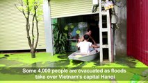 Thousands evacuated in Vietnam as floods submerge homes