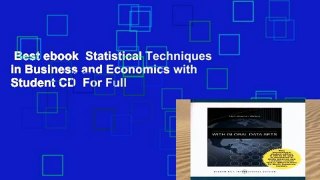 Best ebook  Statistical Techniques in Business and Economics with Student CD  For Full
