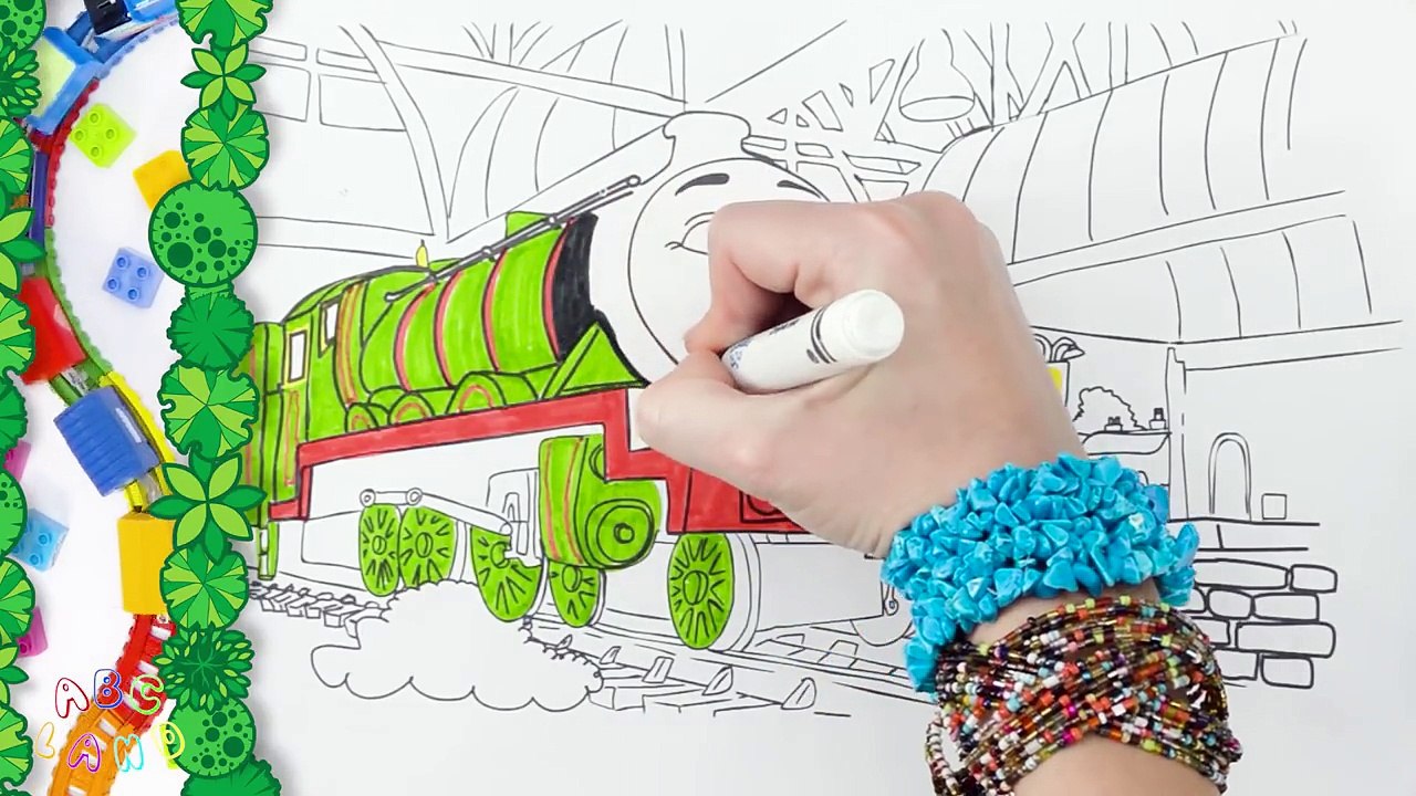 Coloring Henry the Green Engine ♦ Coloring page with Thomas and Friends ♦ Learning videos