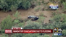 Mandatory evacuations underway in Mayer