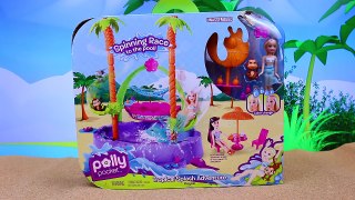 Polly Pocket & Disney Princess MagiClip Dolls Play At The Color Change Pool