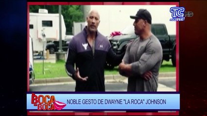 "La roca" hizo algo que puso a llorar a su doble