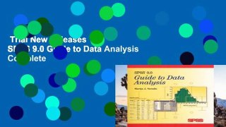 Trial New Releases  SPSS 9.0 Guide to Data Analysis Complete