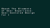 Ebook The Elements of User Experience: User-Centered Design for the Web and Beyond (Voices That
