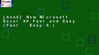 [book] New Microsoft Excel XP Fast and Easy (Fast   Easy S.)