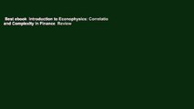 Best ebook  Introduction to Econophysics: Correlations and Complexity in Finance  Review