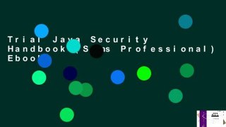 Trial Java Security Handbook (Sams Professional) Ebook