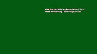 View PacketCable Implementation (Cisco Press Networking Technology) online