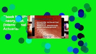 Ebook Nonlife Actuarial Models: Theory, Methods and Evaluation (International Series on Actuarial